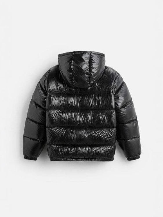 Puffer Jacket Black & Green