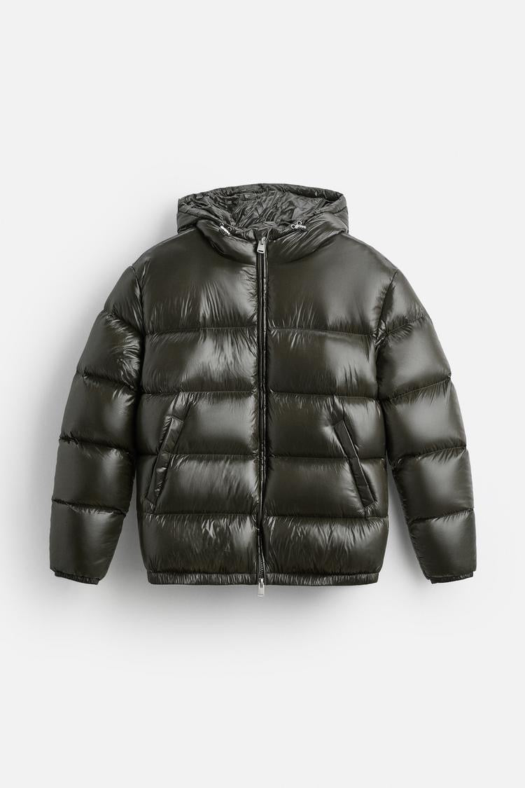 Puffer Jacket Black & Green