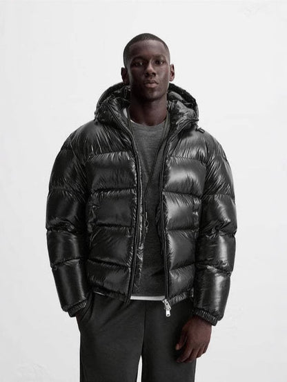 Puffer Jacket Black & Green