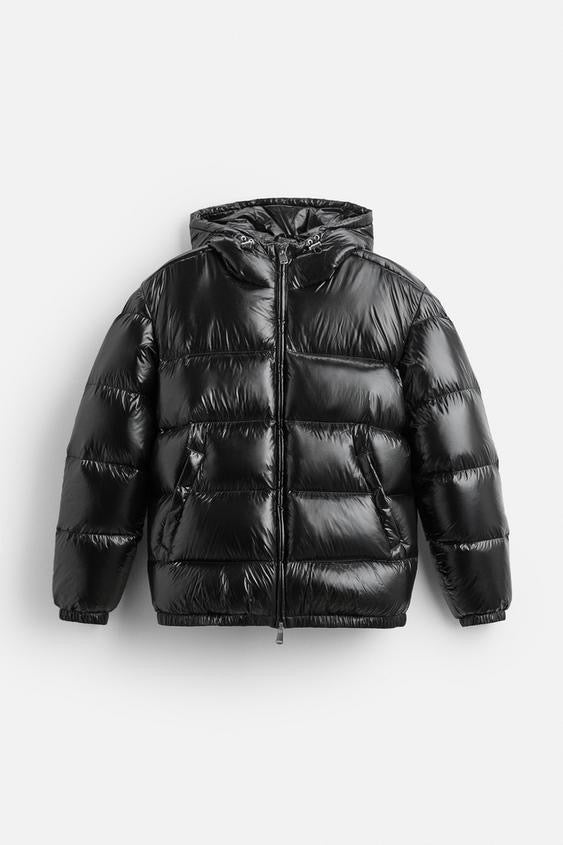 Puffer Jacket Black & Green