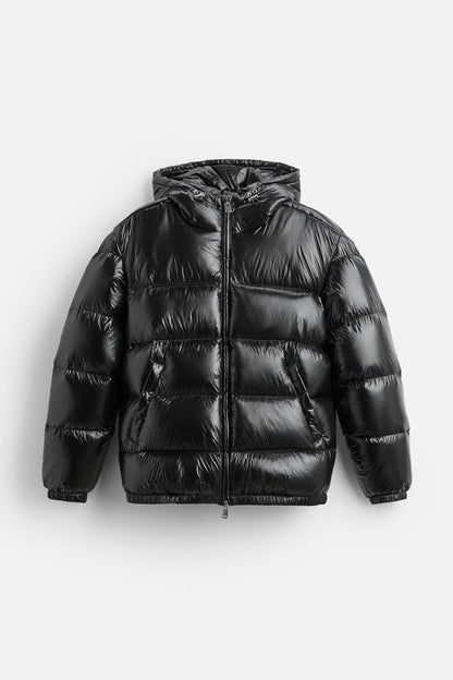 Puffer Jacket Black & Green